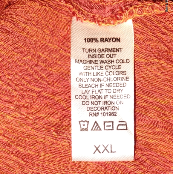 Chances R" dress, size 2X, burnt orange, rusty, embellished floral vine - Picture 9 of 12